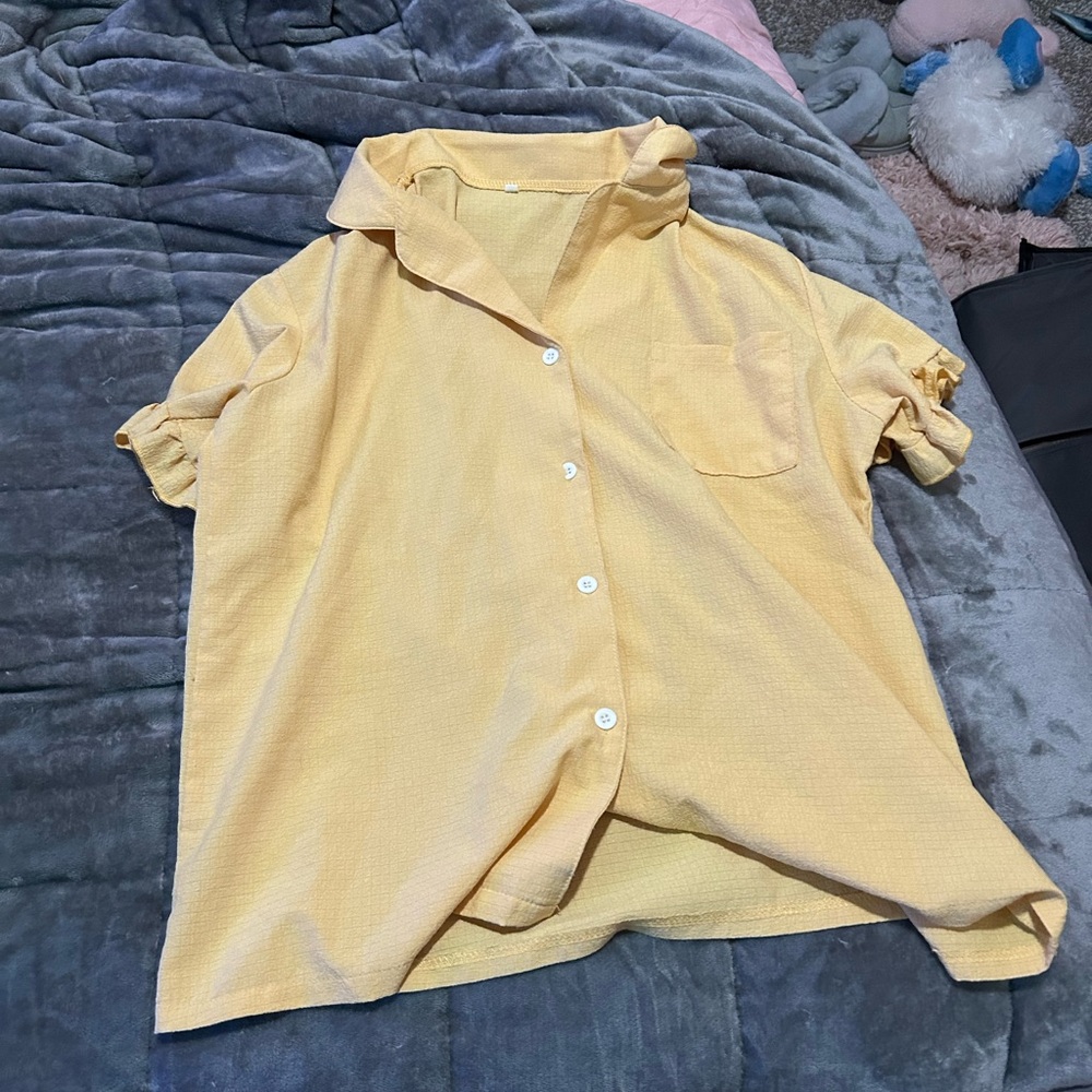 Sunny Yellow Short Sleeve Shirt